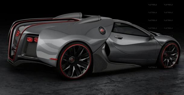 Następca Bugatti Veyrona - wizualizacja